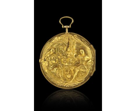 LA COLLEZIONE MARIO F. CARLEO - OROLOGIO DA TASCA INGLESE A DOPPIA CASSA, FIRMATO MARKHAM, PERIODO 1760 Cassa in oro liscio, 