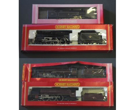 4 boxed Hornby 00 gauge scale models of locomotives and tenders: Princess Coronation Class BR 46238 "City of Carlisle" maroon