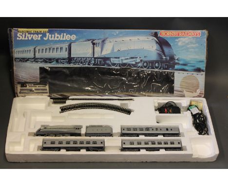 A Hornby R.837 "Silver Jubilee" part electric train set 