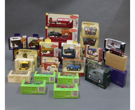 A collection of mixed boxed diecast model vehicles including Lledo Track-Side, 7up collectables, Models of Yesteryear   