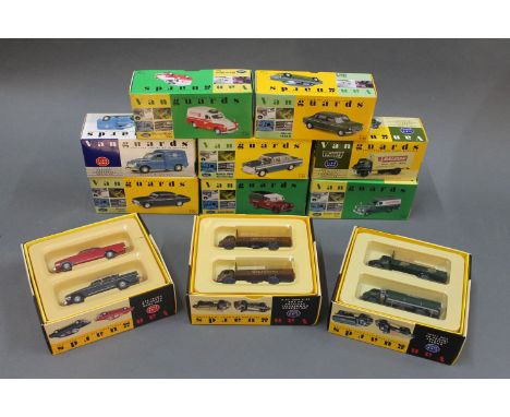 11 boxed Vanguards 1:43 & 1:64 scale die cast model vehicles including special limited edition