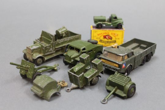 matchbox army trucks