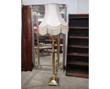 An Italian style Corinthian column standard lamp 