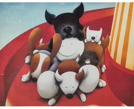 Doug Hyde, First One to the Bottom, signed limited edition print, no. 106/395, framed