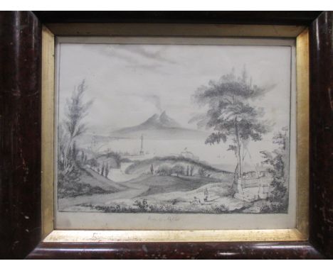 A group of watercolours and drawings to include a sepia drawing of anglers; Attributed to Thomas Hope Mchachlan 'rural scene'