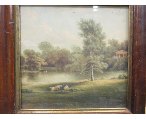 A group of watercolours to include a pair of church pastoral views; Robert Wendham, 'portrait of a boy'; View of Dover Harbou