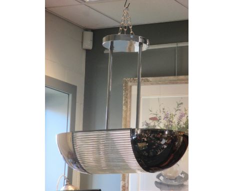 An Art Deco style ceiling light  
