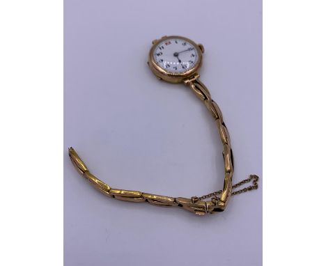 A 9ct yellow gold Ladies watch (total weight 20.9g)