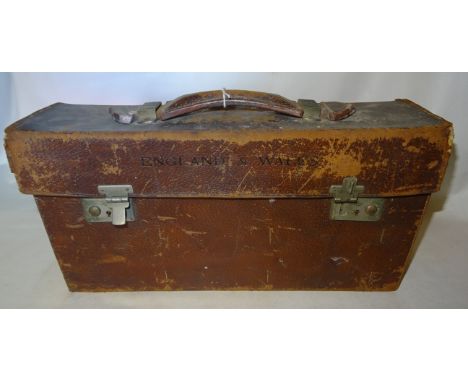 A set of forty Ordnance Survey folding Maps of England and Wales in leather case. 