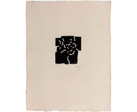 EDUARDO CHILLIDA JUANTEGUI (San Sebastian, 1924 - 2002)."Beltza-Txiki", 1969.Etching on paper. Copy 44/50.Signed and numbered