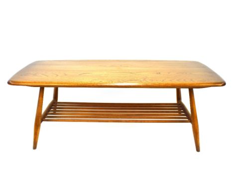 An Ercol coffee table with under tier, 103cm wide