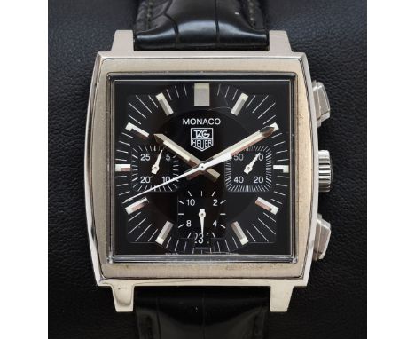 Tag Heuer Monaco Chronograph automatic stainless steel gentlemen's wristwatch, reference no. CAW2111-0, serial no, TL6943, bl