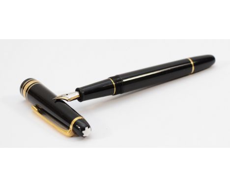 Montblanc, Meisterstuck fountain pen with 14k gold nib, nib stamped 4810, of medium size, cartridge filled.