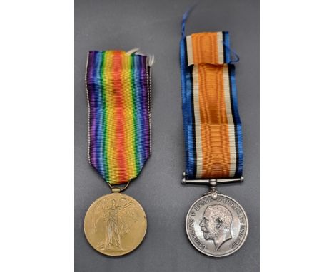 Medals: a WWI pair, to 37548 Pte A J Smith Duke of Cornwall's Light Infantry.