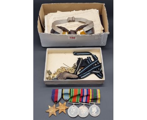 Medals: a WWII group of five and related ephemera,&nbsp;to 1377079 W/O J A Wallis No.464 Squadron Royal Australian Airforce R