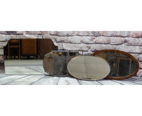 FOUR VINTAGE WALL MIRRORS (4)