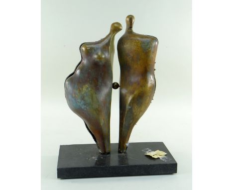 STAVRI KALINOV (Bulgarian, b.1944) bronze - In Memoriam of Moore, 37cms Provenance: Barry Levinson (Movie Producer/Filmmaker)