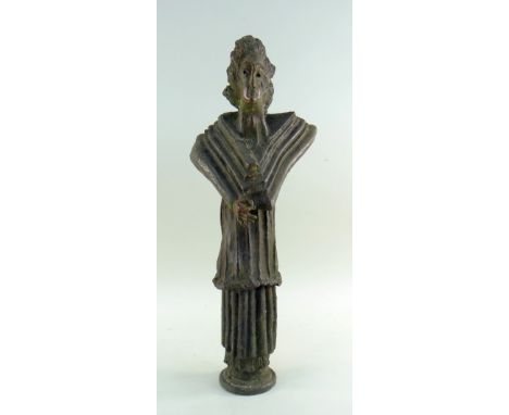 STAVRI KALINOV (Bulgarian, b.1944) bronze - Self Portrait, 45cms Provenance: Barry Levinson (Movie Producer/Filmmaker) bought