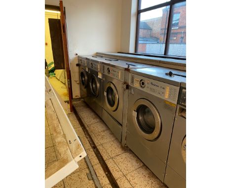 5 Industrial Primus 7KG washers, 2 Industrial 10kg Primus washers, Ispo 10kg washer and 8 x ADC 20-ds Industrial dryers, all 