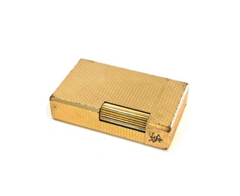 Gold plated cigarette lighter by Dupont Paris 