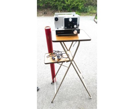 Eumig film projector, stand and screen, untested 
