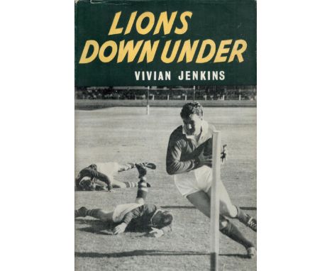 Lions Down Under by Vivian Jenkins 1960 First Edition Hardback Book with 288 pages published by Cassell and Co Ltd some agein