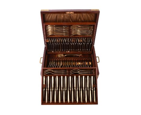 [British military interest] A matched Continental and English silver gilt dessert service, French or French occupation and by