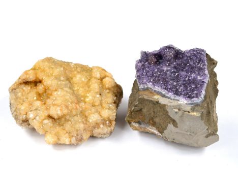 A Quartz Specimen and an Amethyst Specimen