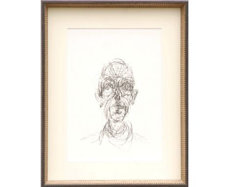 ALBERTO GIACOMETTI, 'Portrait of a man (Diego)', original lithograph, 1961, Ref: Lust 155, framed and glazed.