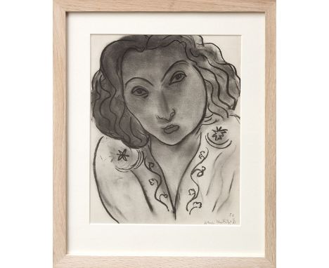 HENRI MATISSE, 'Dessin I1, Portrait', collotype, 1941, edition of 950, published in Paris by Martin Fabiani in 1943, signed a