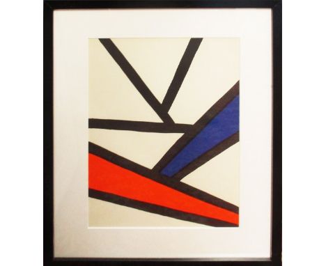 ALEXANDER CALDER, lithograph in colours from Derriere le Miroir no. 173, 1968, Maeght Editeur, 39cm x 28cm, framed and glazed