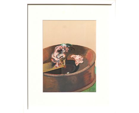 FRANCIS BACON, Lithograph, 'Portrait of George Dyer Crouching', Printed in 1966 for the exhibition of 17 paintings at the Gal