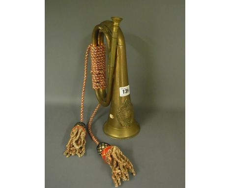 A Bugle with Argyle and Sutherland Regiment Crest to top