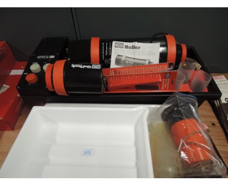 A large amount of photographic development equipment including, Tanks, Trays, Jobo CPE2 Roller