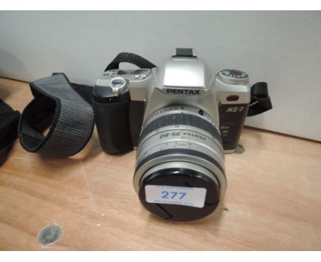 A Pentax MZ-7 camera