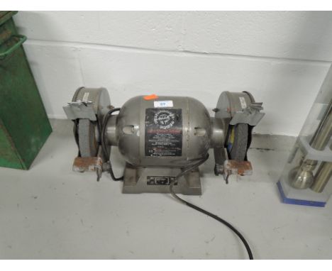 A vintage Power performance 150mm bench grinder