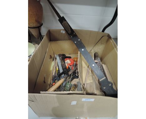 A selection of vintage tools and parts for making a lute