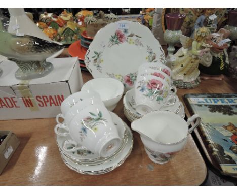 A vintage part tea service by Regency