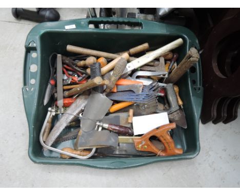 A tray of assorted tools 