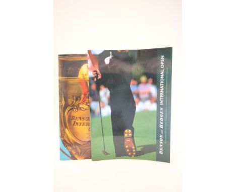 Golf Programmes & Autographs - 1986 Open Championship and the 1996 British Open signed to their portrait pages by 12 players 