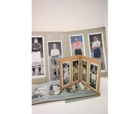 Topical Times Panel Portrait Album of Star Footballers complete with 32 panel cards plus TT Album of Great Players and TT Sta