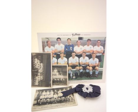 Three original Spurs postcards featuring team line ups including 1919/20 x2 (both different) and 1924/25 plus a vintage Totte