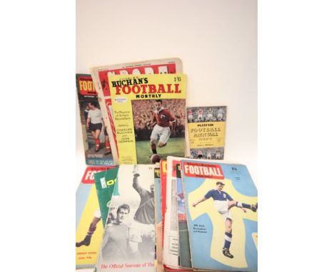 Group of vintage football magazines including Charles Buchan No. 1 and Sport magazine signed to the cover by the 1950 Swansea