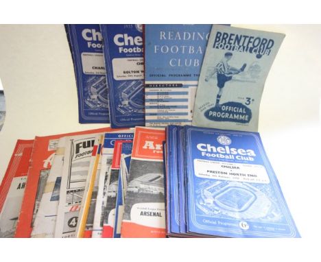 Football Programmes - 36 1940/50/60's including Brentford v Lincoln City 48/49, Arsenal v Swansea (FAC) 49/50, Fulham v Derby