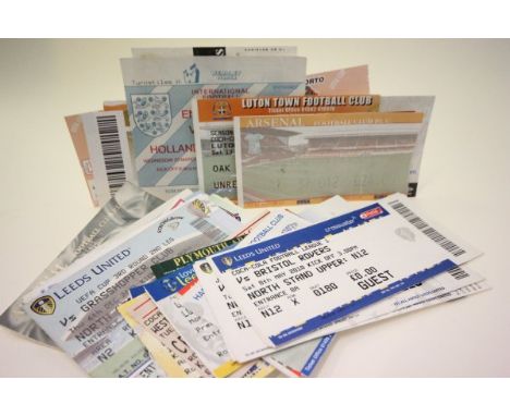 50 Mixed football match tickets including Arsenal and Leeds content