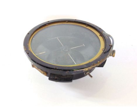 A World War II mosquito compass, 18 inches diameter
