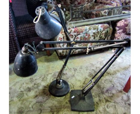Two similar vintage anglepoise type desk lamps (2)