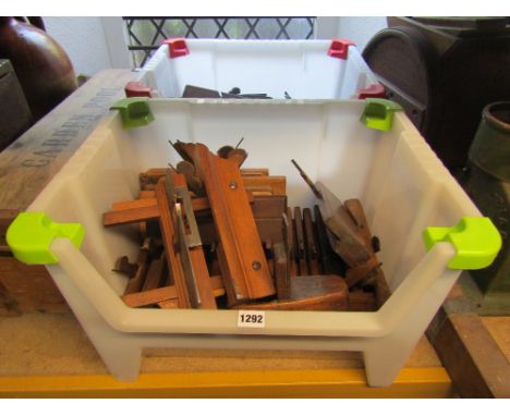 46 vintage wooden carpentry moulding planes