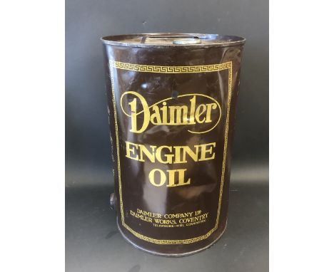A Daimler Engine Oil five gallon drum.