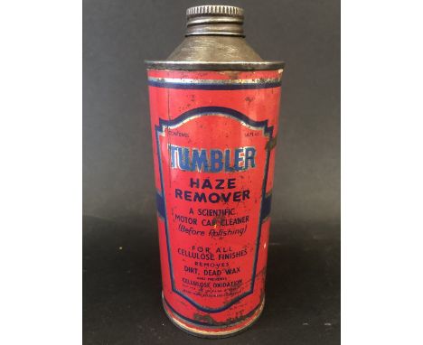 A Tumbler Hayes Remover  - a scientific motor car cleaner cylindrical can. 